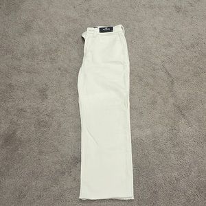 Brand new Hollister straight leg white jeans